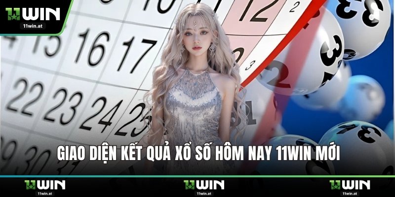 Giao diện kết quả xổ số hôm nay 11WIN mới