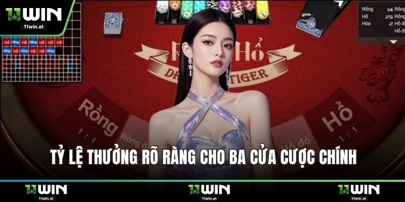 Tỷ lệ thưởng rõ ràng cho ba cửa cược chính